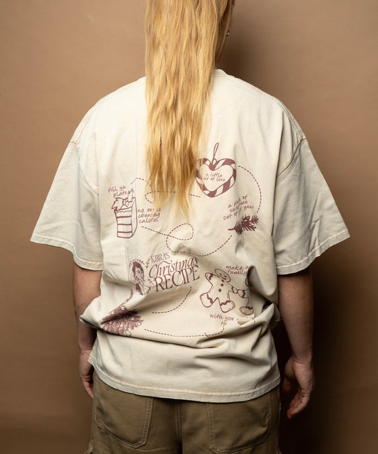 Christmas Recipe T-Shirt in Beige– Limited Edition