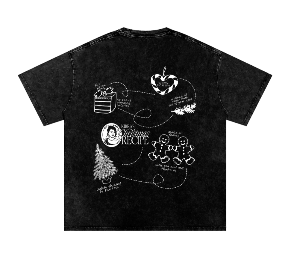 Christmas Recipe T-Shirt in Black – Limited Edition