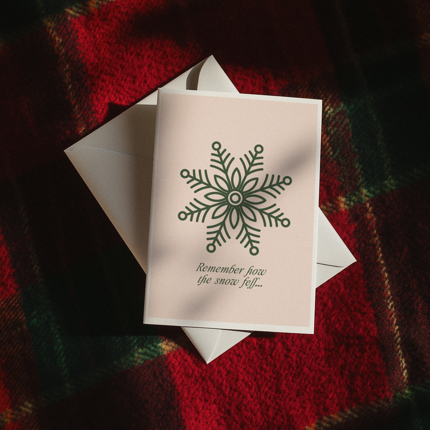 "Remember how the snow fell..." Holiday Greeting Card