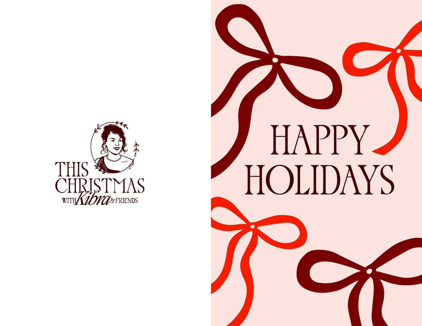 "Happy Holidays" Holiday Greeting Card