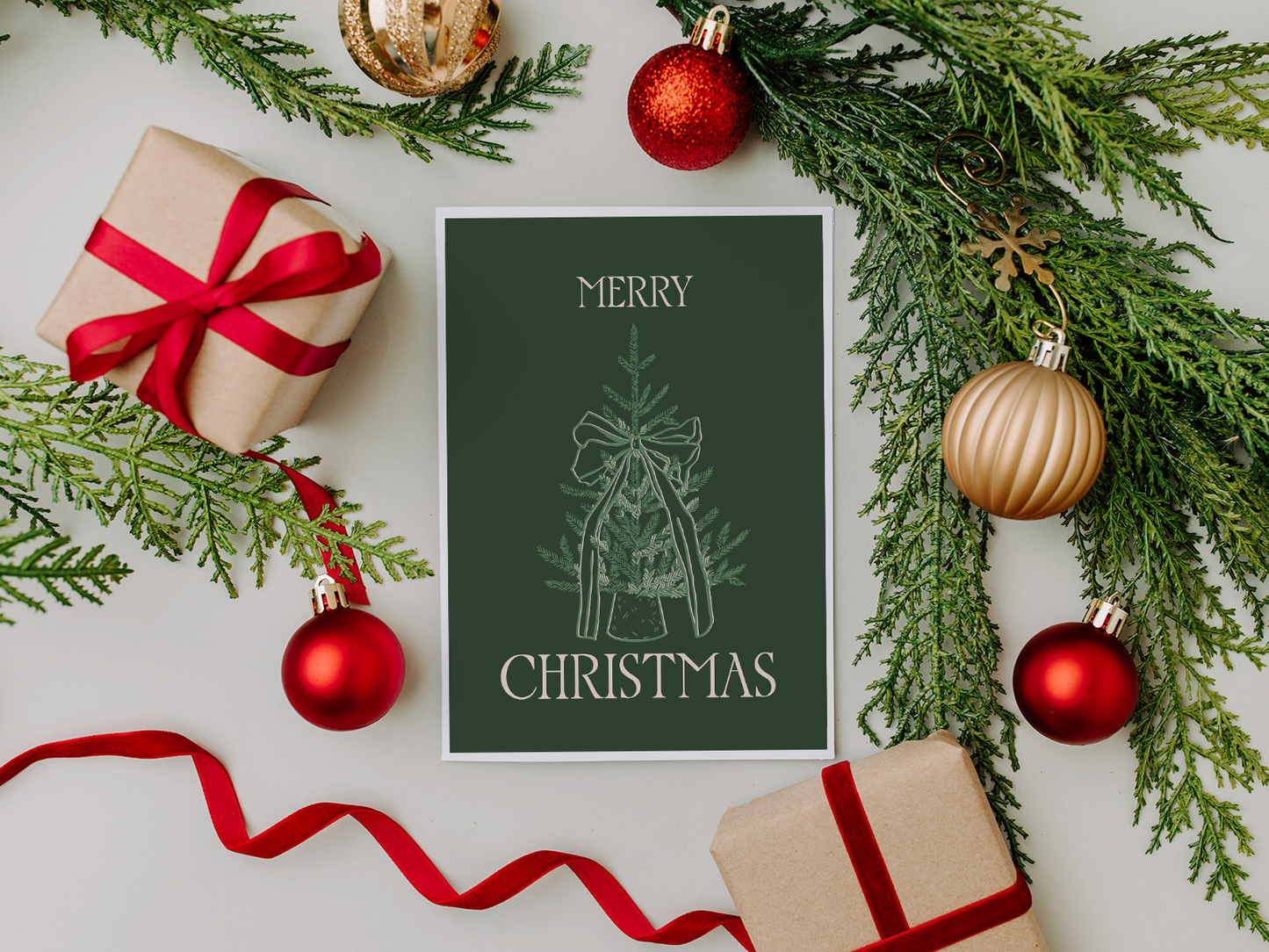 "Merry Christmas" Holiday Greeting Card