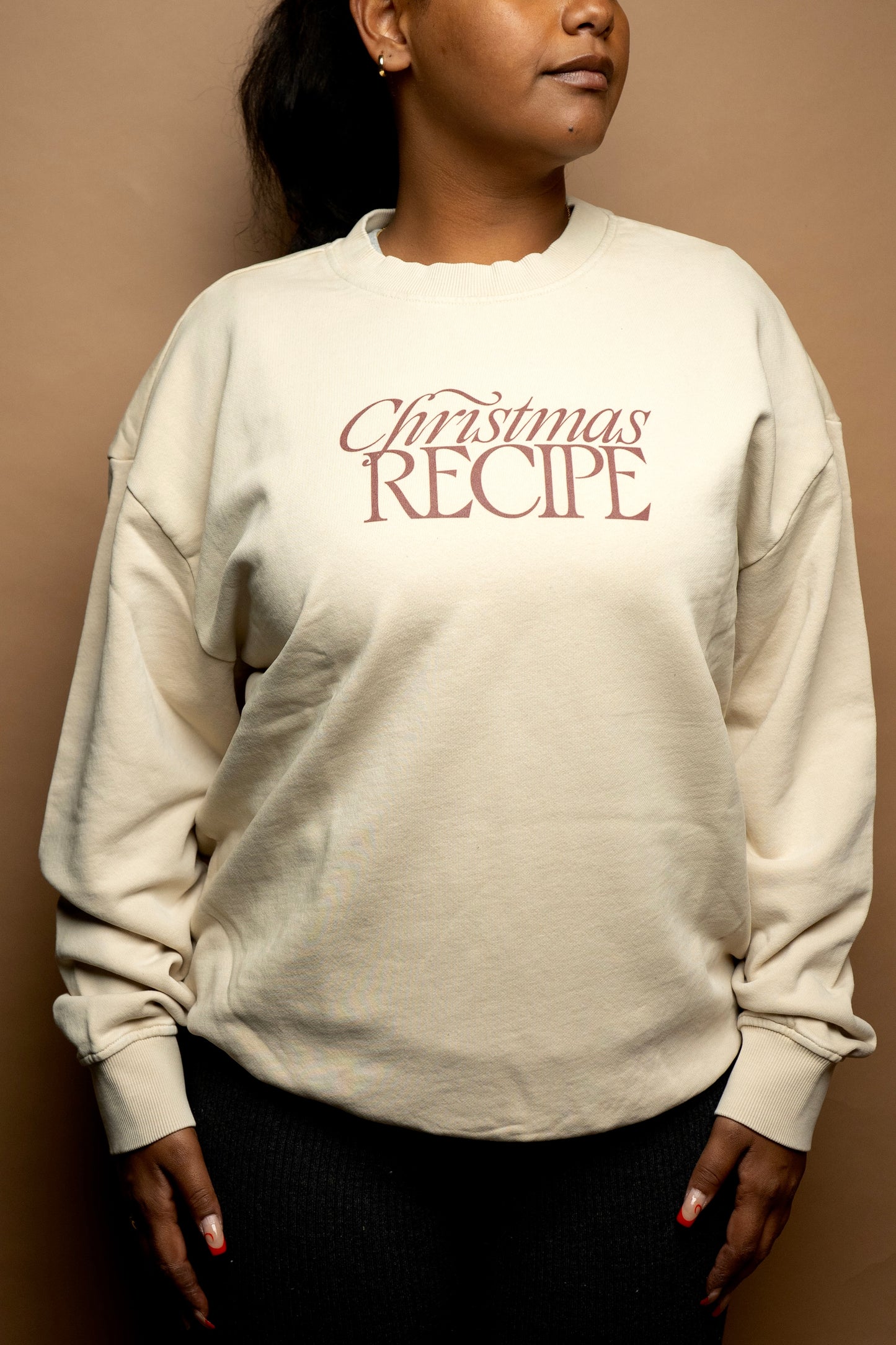 "Christmas Recipe" Snow Washed Crewneck – Limited Edition