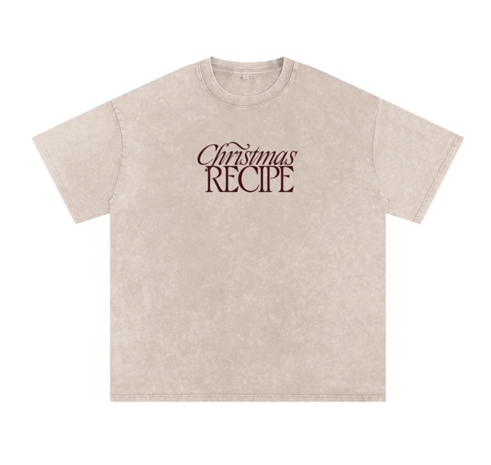 Christmas Recipe T-Shirt in Beige– Limited Edition